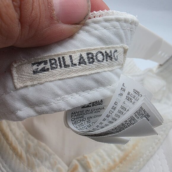 Billabong Mens Adjustable White Mesh Trucker Hat Patriotic Palm Tree Snapback - Picture 6 of 10